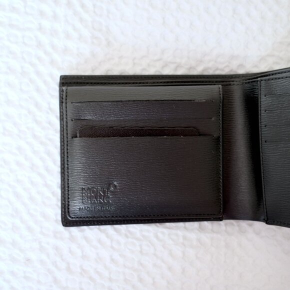 MONT BLANC Westside Black 12cc Bifold Wallet NEW - Picture 7 of 14